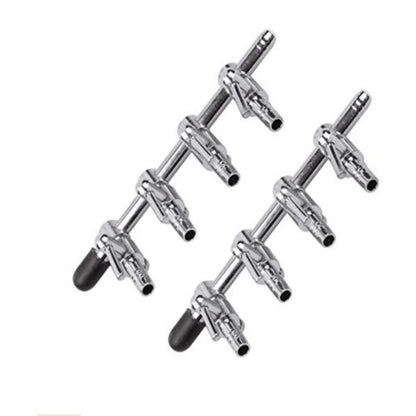 bnafes 2Pcs 4-Way Air Flow Control Lever Valve with Airline Tubing Connector for Aquarium