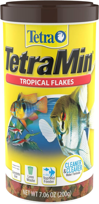 TetraMin Tropical Flakes Fish Food, 7.06 oz