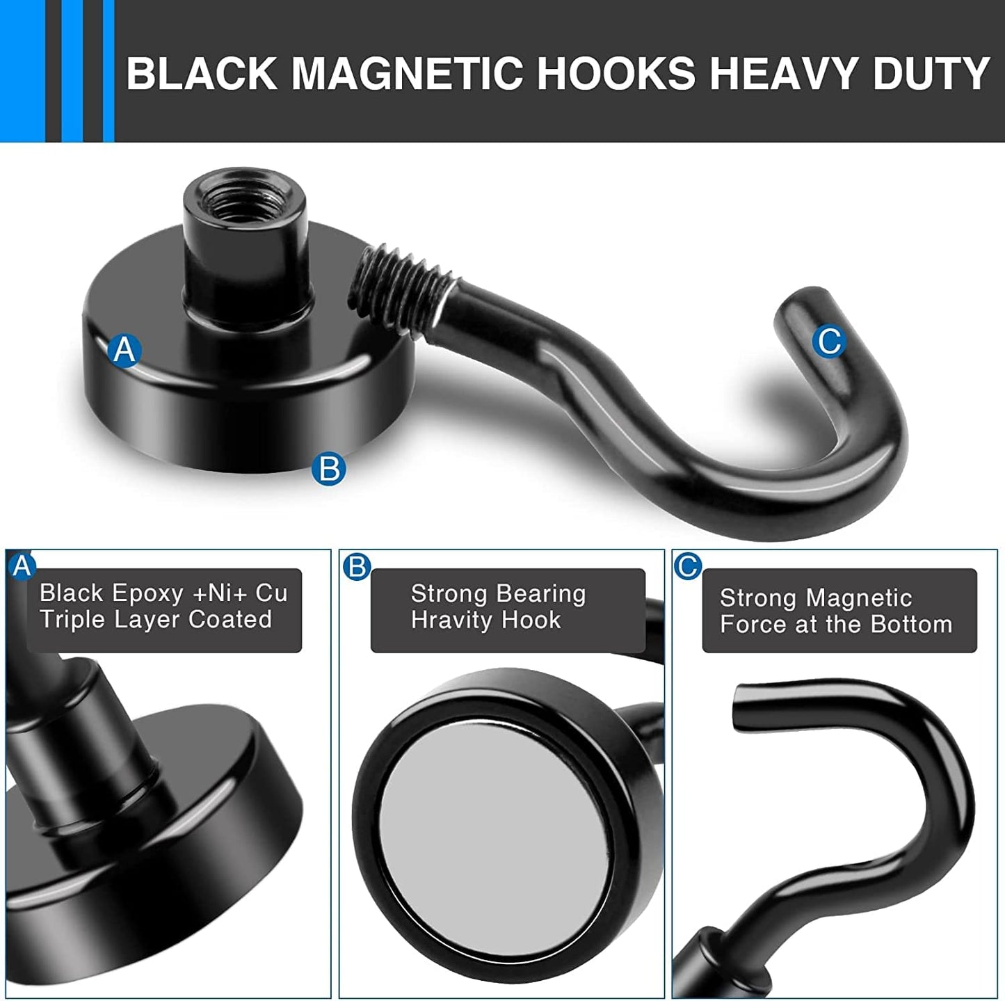 LOVIMAG Magnetic Hooks for Cruise Essentials 2026 Cabins Door 30 Pack-30LBS