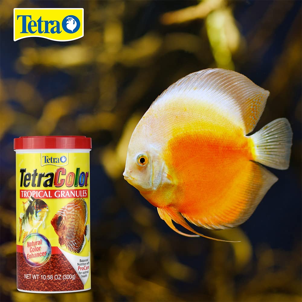 TetraColor XL Tropical Granules with Natural Color Enhancer, 10.58 Oz