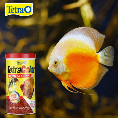 TetraColor XL Tropical Granules with Natural Color Enhancer, 10.58 Oz