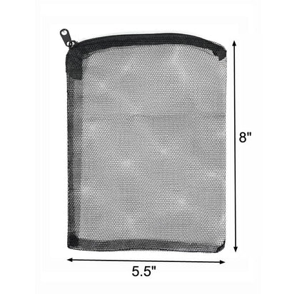 AQUANEAT 10pcs Aquarium Filter Media Bags, Fish Tank Coarse Mesh Bags with Plastic Zipper for Activated Carbon(5.5" x 8")