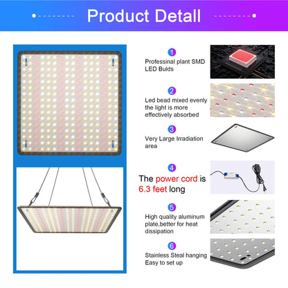 Yescom 2 Pack LED Grow Light