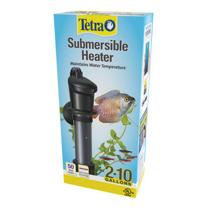 Tetra HT Submersible Aquarium Heater With Electronic Thermostat, 50-Watt, 2-10 Gallon