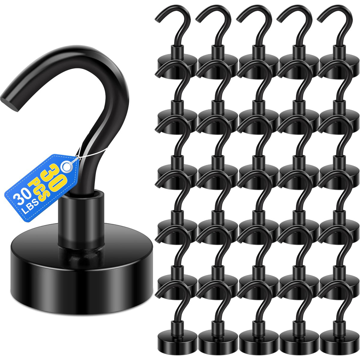 LOVIMAG Magnetic Hooks for Cruise Essentials 2026 Cabins Door 30 Pack-30LBS