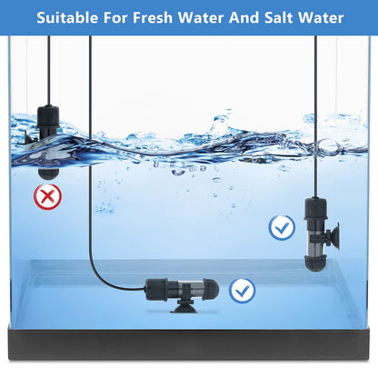 hygger Small Aquarium Betta Heater, Submersible Fish Tank Heater 10W/25W/50W/100W with LED Digital Display, Suitable for Marine Saltwater and Freshwater up to 5/10/16/26 Gallon