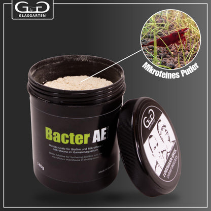 Glasgarten Bacter AE 140G Biofilm Micro Powder/Water Additive for Freshwater Shrimp Aquarium