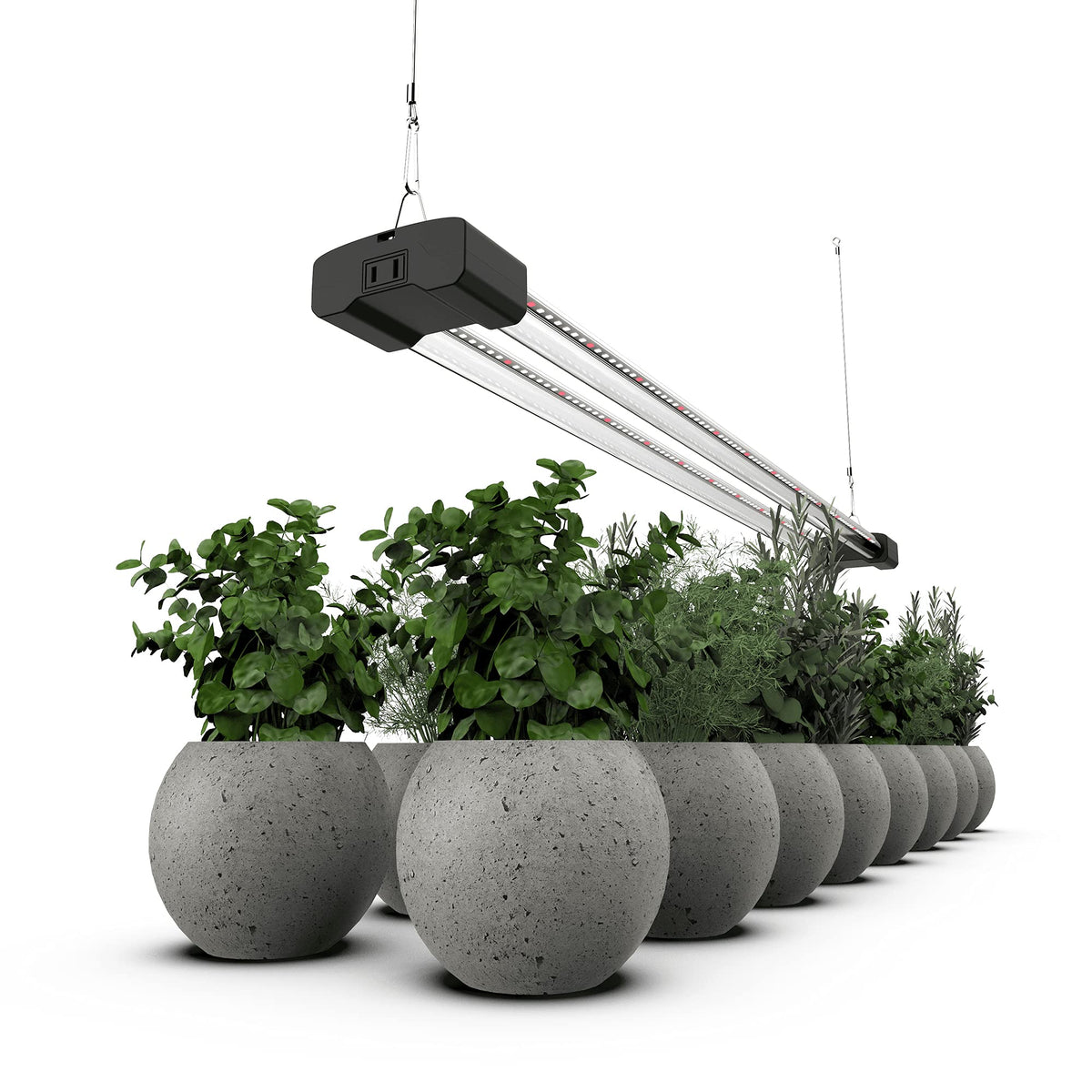 DYMOND BoostGro LED Grow Light Full Spectrum 5000K Daylight + 660nm Red Linkable Indoor Plant Lighting Fixture Tubes (3FT, 4, Pack)