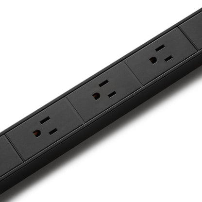 Amazon Basics Surge Protector Power Strip, 16-Outlet, Heavy Duty, Metal, 600 Joules, 6ft Extension Cord, Wide Spaced, Mountable, Black