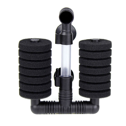 AQUANEAT 4 Pack Double Bio Sponge Filter, for Fry, Betta, Shrimp, Nano, Aquarium Fish Tank